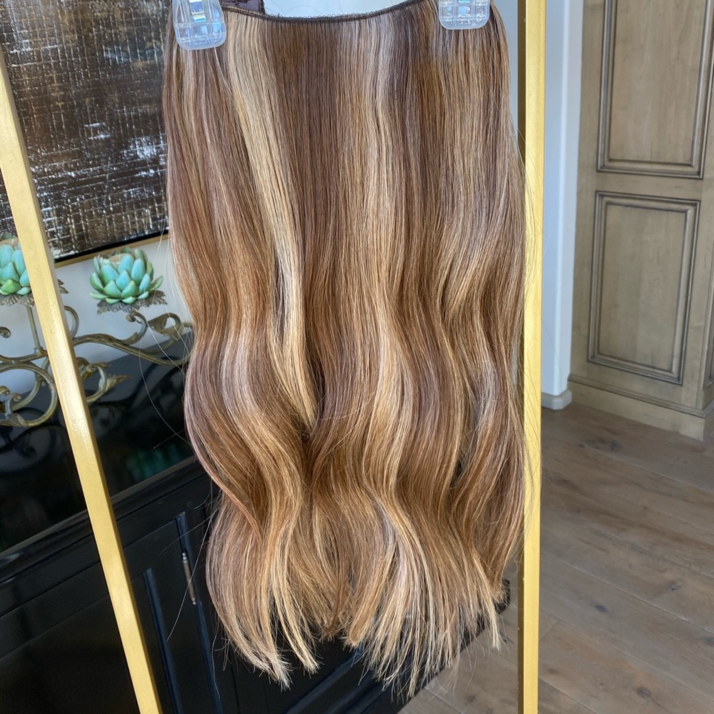 20" HALO EXTENSION Dimensional brown 100%humanhair